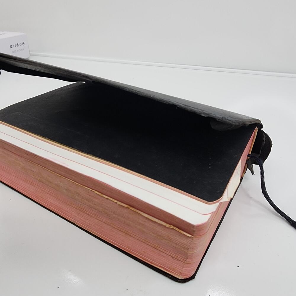 Antique Holy Bible Nelson Self Pronouncing Black Leather 1900s AS IS Need Repair - Picture 7 of 16
